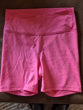 Old Navy Bright Pink High-Rise Bike Shorts